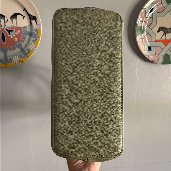 Betsey Johnson Sage Mint Green Satchel Top Handle Crossbody with Floral Pouch - Picture 12 of 16